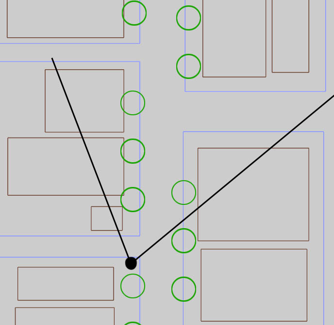 平面図に立ち位置を指定したイメージ